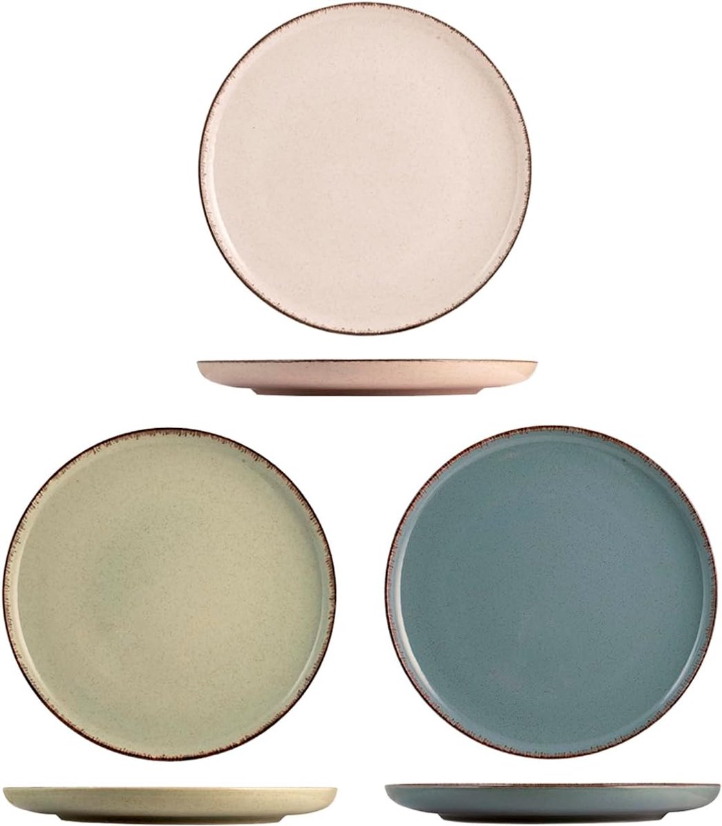 Set van 4 Pearl Porseleinen Dinerborden, 27 cm