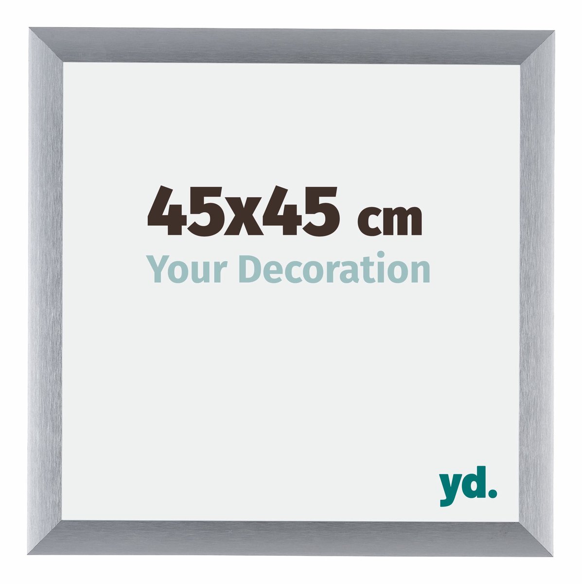 yd. Your Decoration - Fotolijst 45x45 cm - Aluminium - Zilver Geborsteld - Tucson