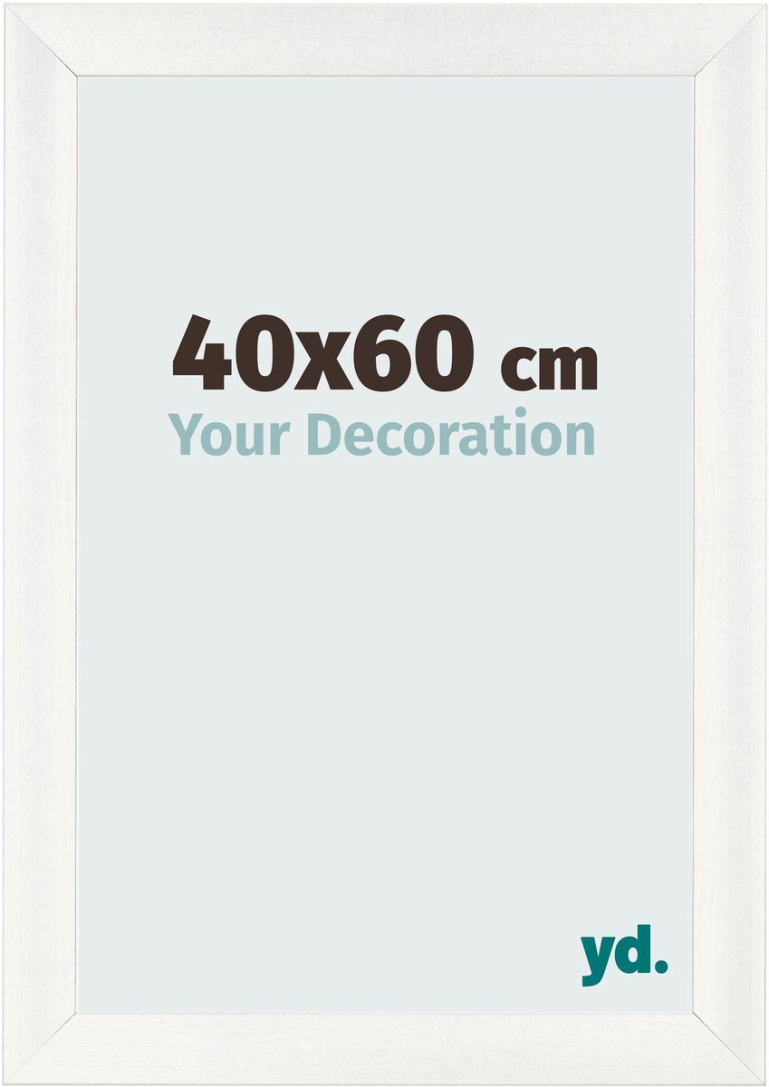 yd. Your Decoration - Fotolijst 40x60 cm - MDF - Wit Geveegd - Pisa