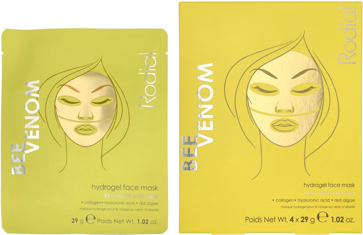 Rodial Bee Venom Hydrogel Face Mask 116 g - 4x29g
