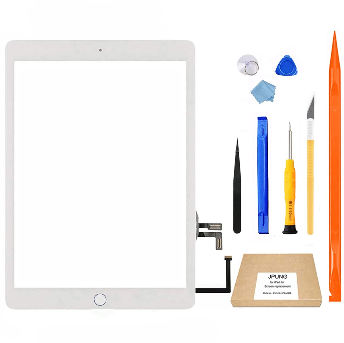 JPUNG Digitizer Glas Touchscreen voor Pad 5/5e Generatie 9.7 inch, alleen voor A1822 A1823 Scherm Display Vervanging - ShopVlot