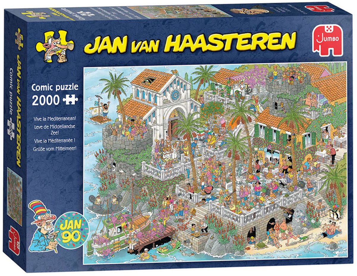Jan van Haasteren - Leve de Middellandse Zee! - 2000 stukjes