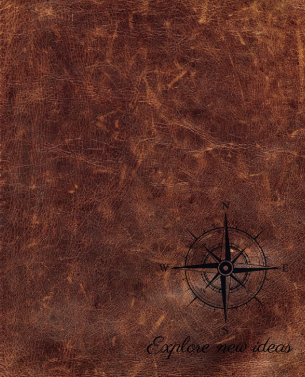 Vegan Faux Leather Notebook Vintage Style A5 Blank Premium Paper: Imitation Leather Journal for Women Men - ShopVlot