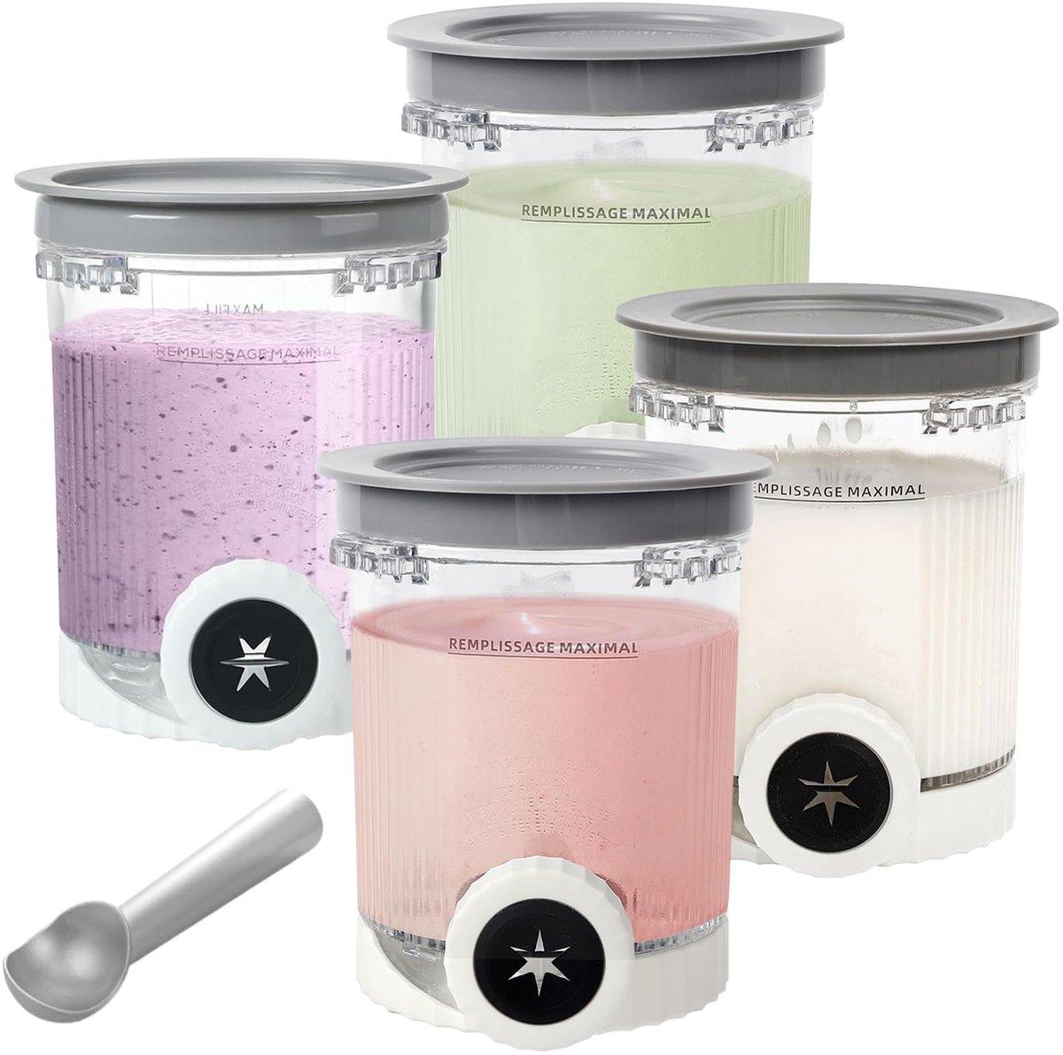 Containers voor Ninja Creami Swirl Pints en Deksel, Ijscontainer Compatibel NC700 701 NC701Q CN701CO Ninja Creami - ShopVlot