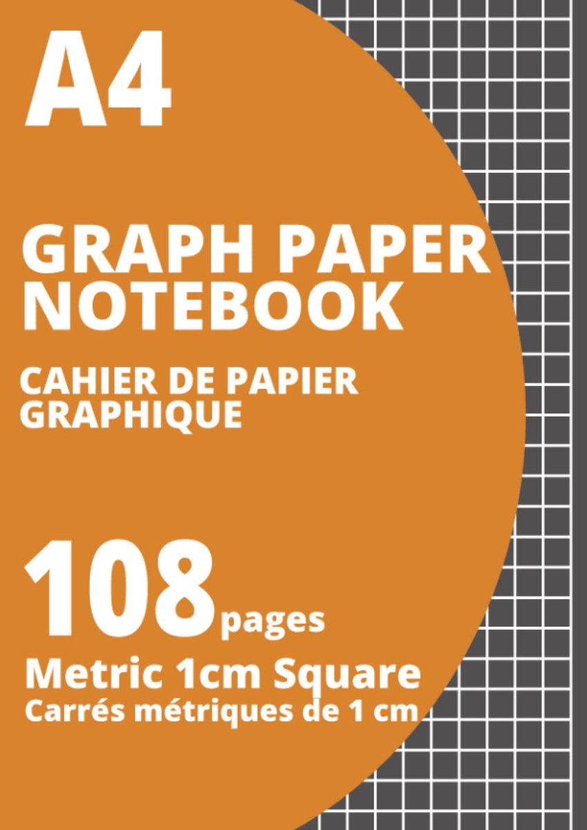 A4 Graph Paper Notebook - Metric 1cm Square Grid for Drawing, Plotting, Graphing, Role-Play Gaming, Map-Making - ShopVlot