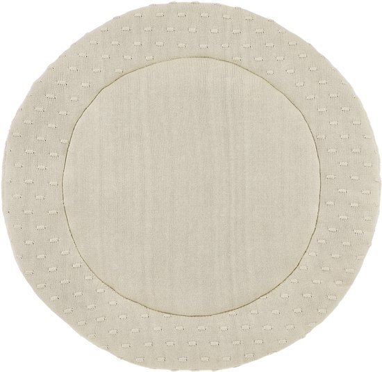 Meyco Baby Knots Boxkleed Rond Soft Sand