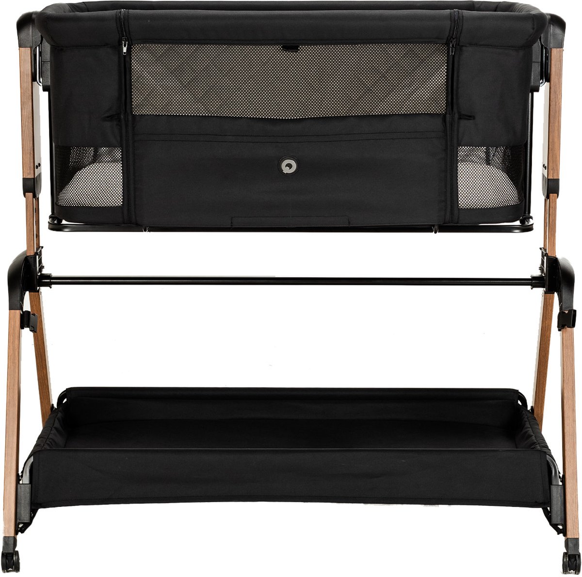 Qute Co-Sleeper Q-Breez Plus Woody Zwart