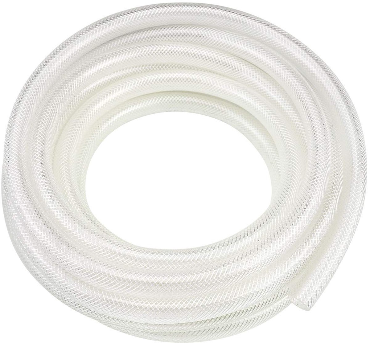1/2 "ID x 10 Ft Hoge Druk Gevlochten Clear Flexibele PVC Vinyl Tubing Heavy Duty Versterkte Vinyl Slang Tubing, BPA-vrij en Niet Giftig
