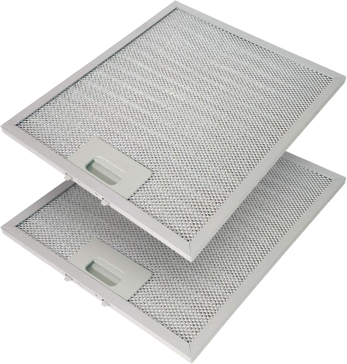 Vetfilter voor afzuigkappen, 320 x 260 mm, vetfilter met metalen rooster voor keukenafzuigkappen (2 stuks)