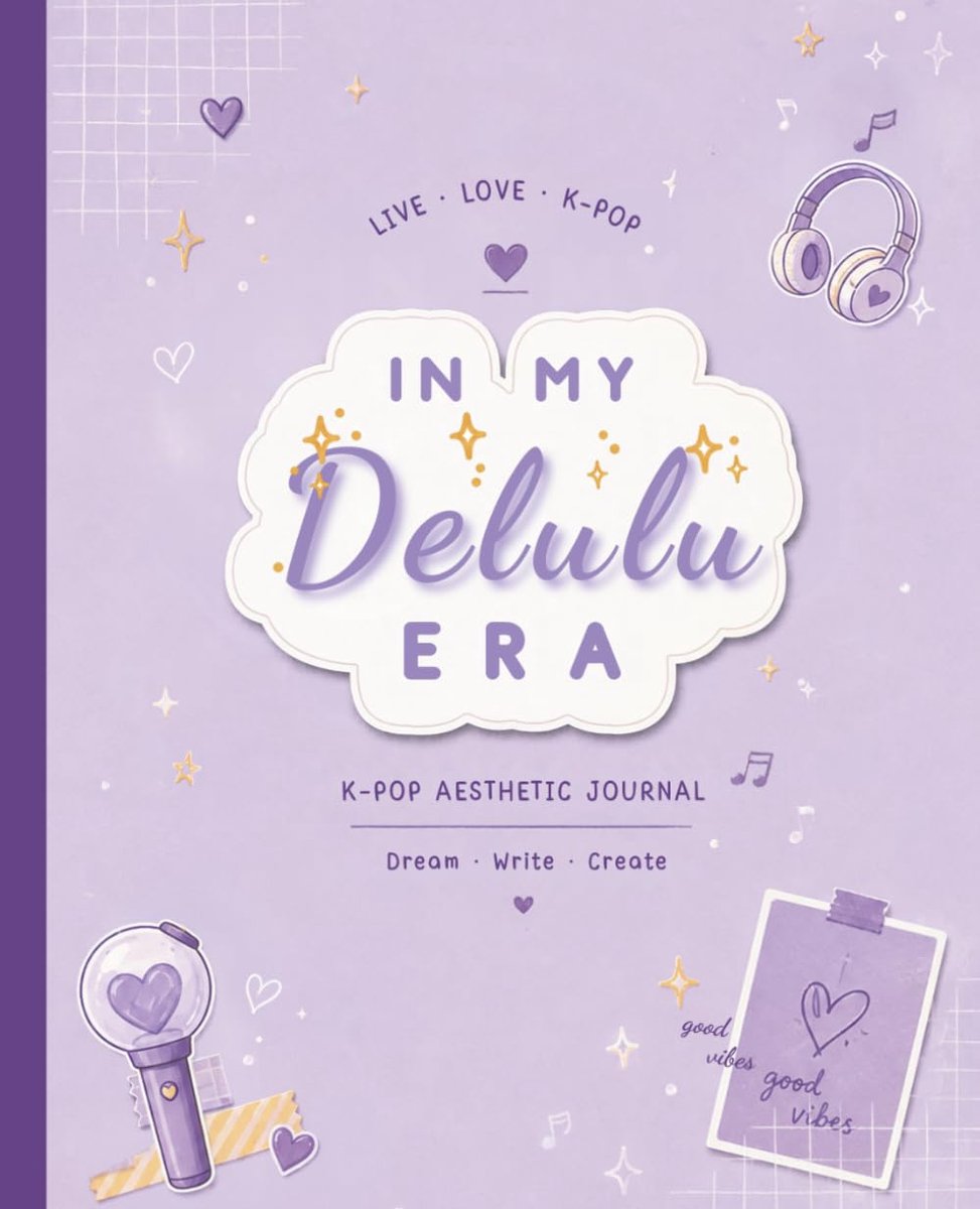 K-Pop Aesthetic Journal: Cute Lightstick Blank Lined Notebook for Fan Fiction, Lyrics, Bias Notes & Daily Thoughts - ShopVlot