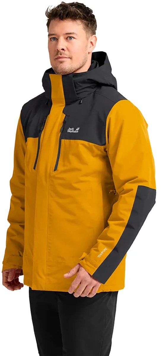 Jack Wolfskin Jasper Pro 3in1 Afneembare Jas Geel XL Man