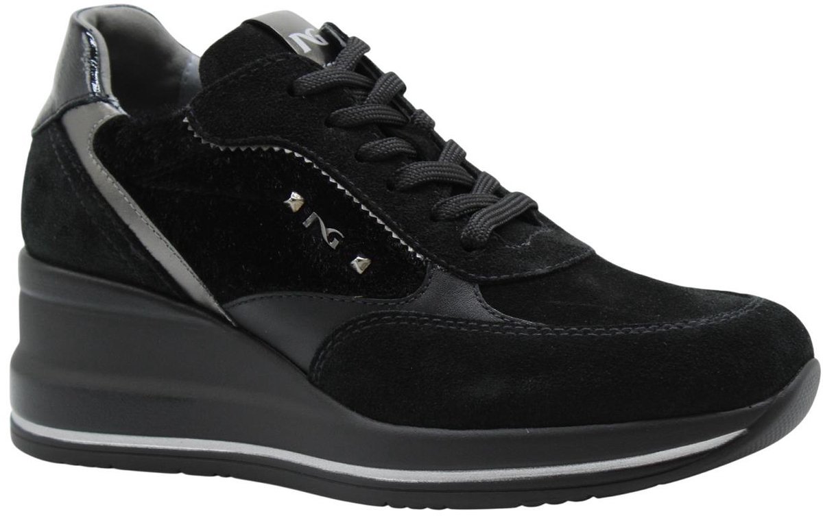 Nero Giardini -Dames - zwart - sneakers - maat 36