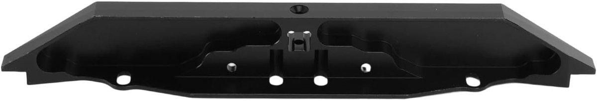 RC-Achterbumper met Trekhaak Duurzame Zwarte Achterbumper voor 1/10 RC Auto Metaallegering Constructie voor Verbeterde Prestaties