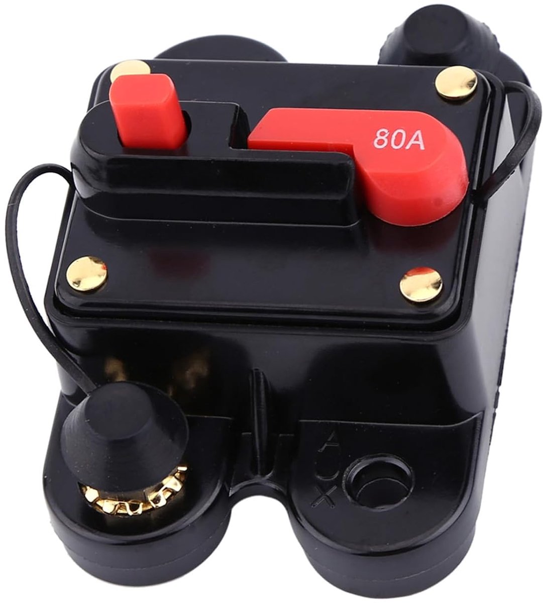 80-300A Resettable Legering Stroomonderbreker voor Auto Marine Boat Bike Stereo Audio - Eenvoudig Te Bedienen Switch Type (80A)