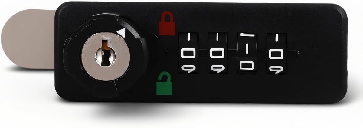 4-cijferig Combinatiekastslot, Mechanisch Wijzerplaatcombinatieslot, Lade Metalen Doos Codeschijfslot, voor Sportschool, School, Poorten, Deuren, Grendels en Opslag