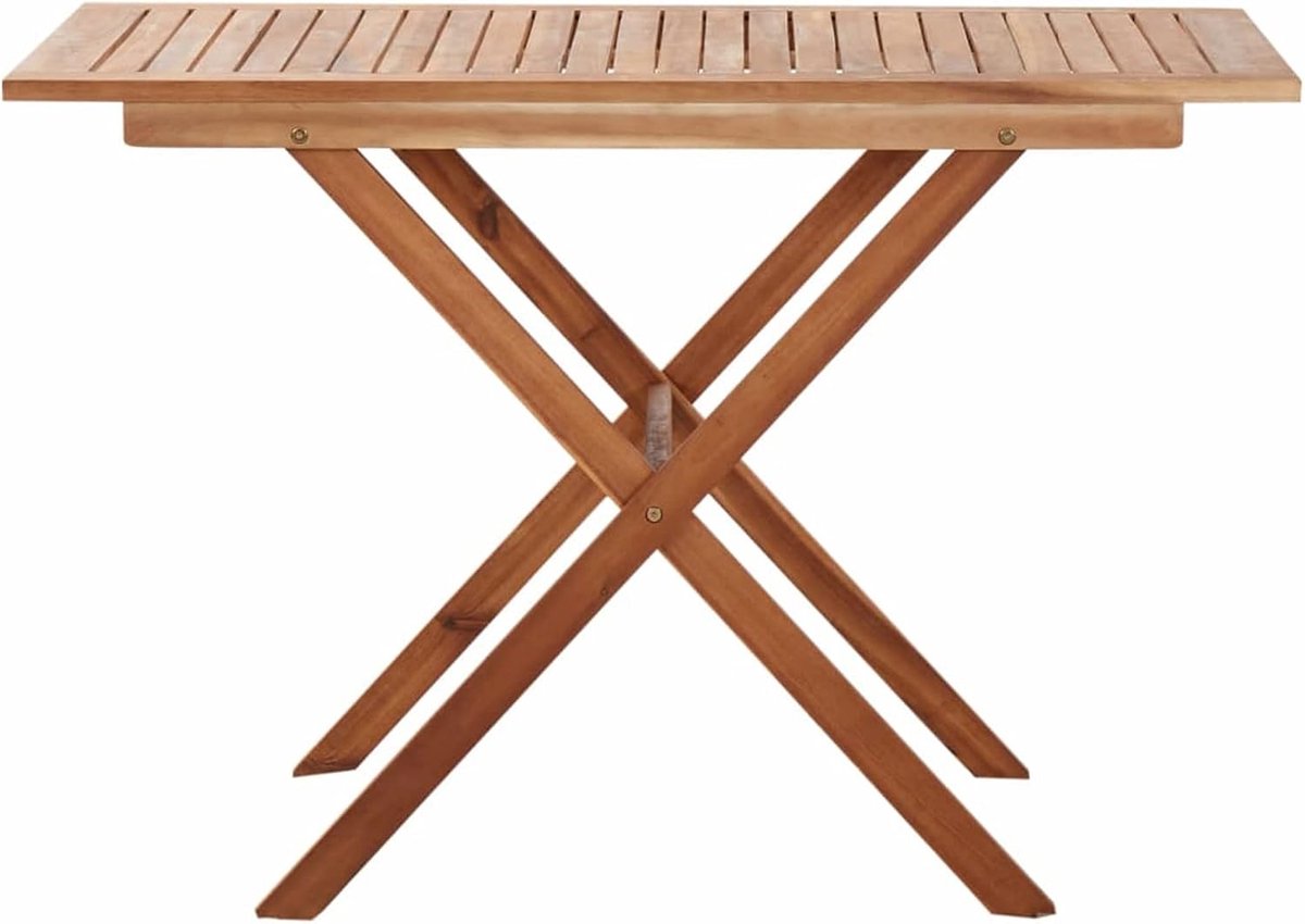 Klaptafel, tuintafel, eettafel, tuinmeubelen, balkontafel, tafel, 110 x 67 x 74 cm, eetkamertafel, bistrotafel, theetafel, campingtafel, bureautafel voor tuin, terras en balkon, acaciahout