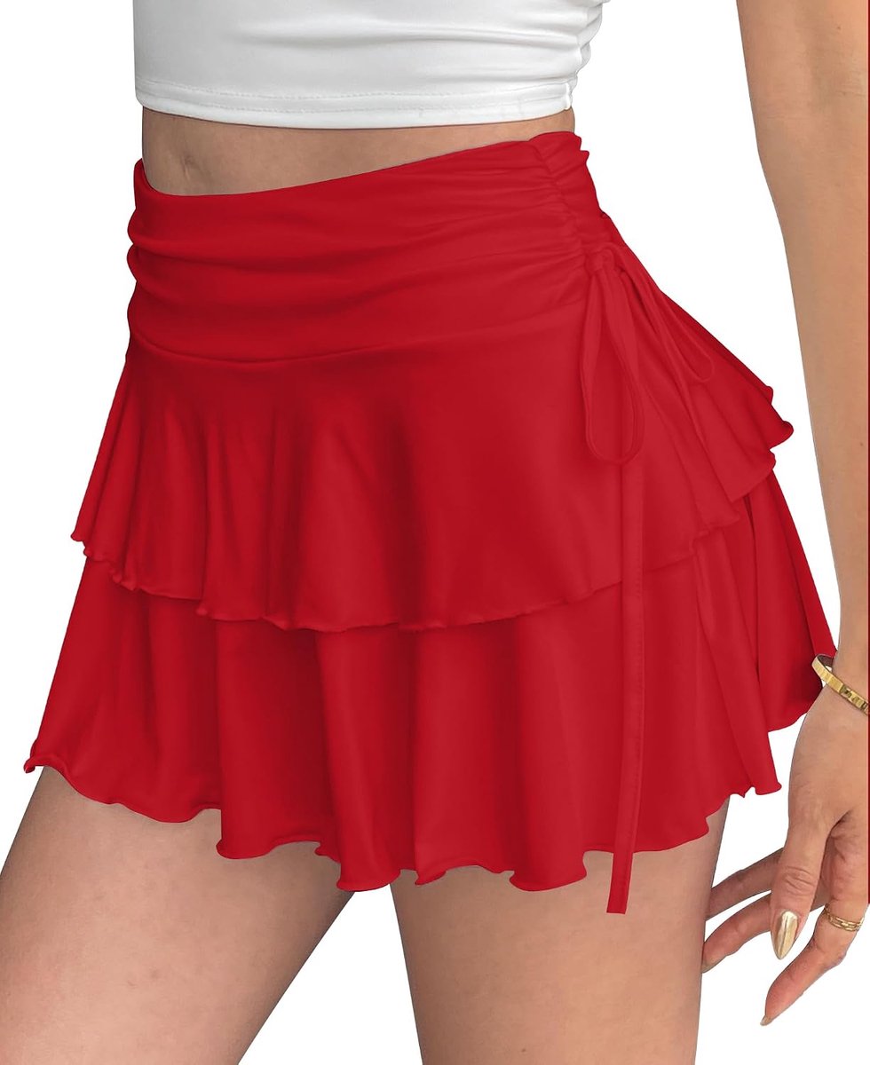 Korte plooirok, sexy minirok, hoge taille, zomerrok, elegante plooirok, A-lijn, stretch, vrijetijdsrok, casual, tennis, rok, feestoutfit