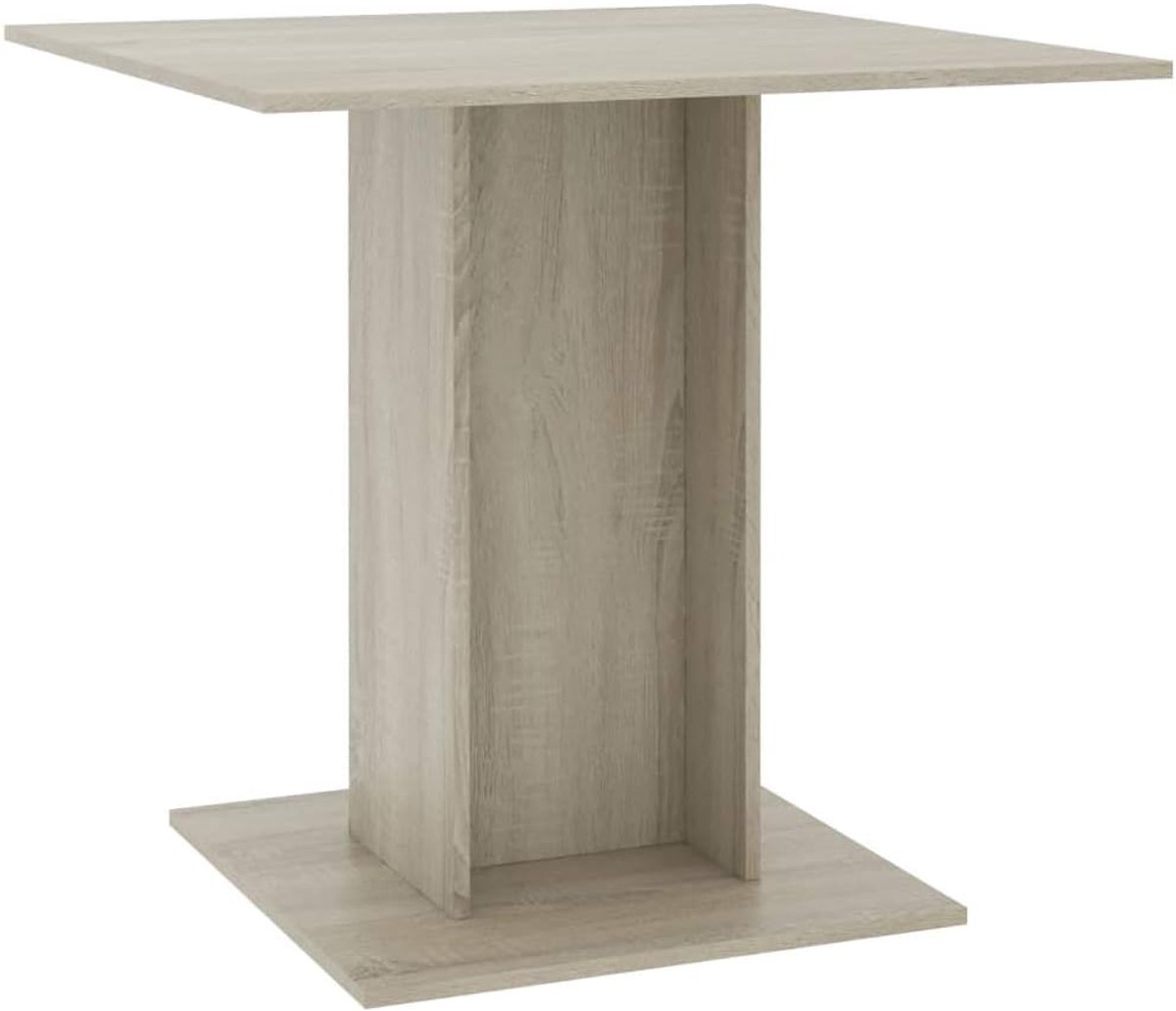 Moderne eettafel, eetkamertafel, keukentafel, 80 x 80 x 75 cm, rechthoekig, voor woonkamer, kantoor, woonkamer