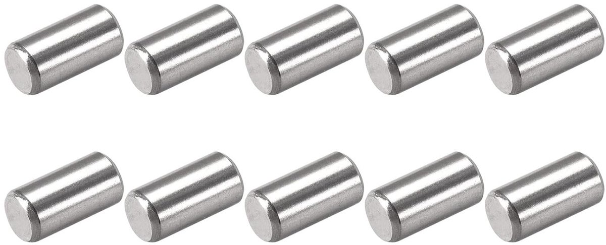 15 Stuks Plugs 5 x 10 mm RVS Plankpennen voor Meubels, Keukenapparatuur en DIY Projecten