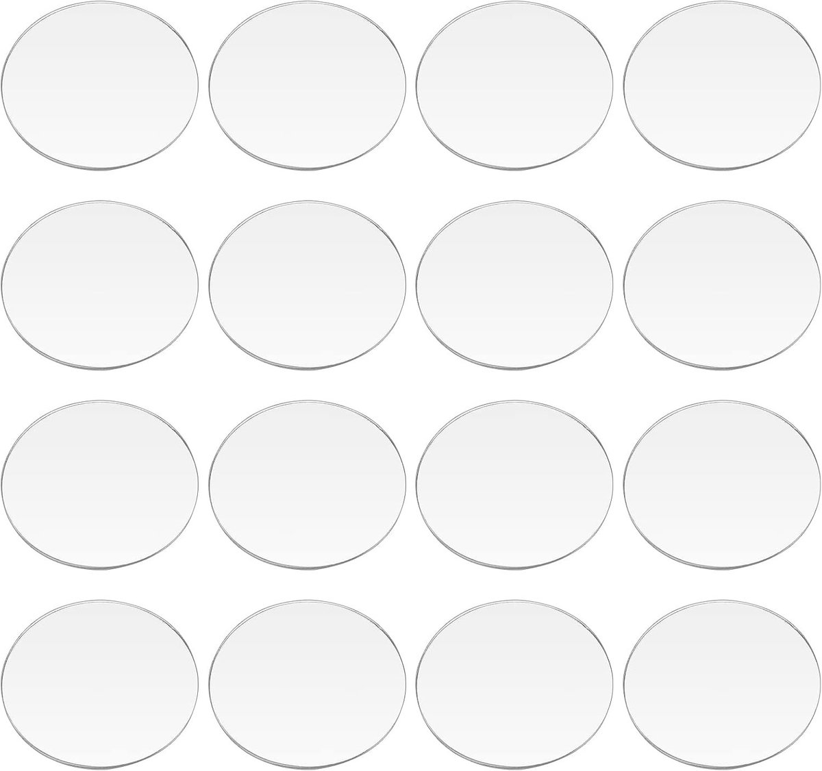 30 Stuks Heldere Acryl Circles 50mm Ronde Miniatuur Bases voor Wargames, Halloween en Kerst Crafts