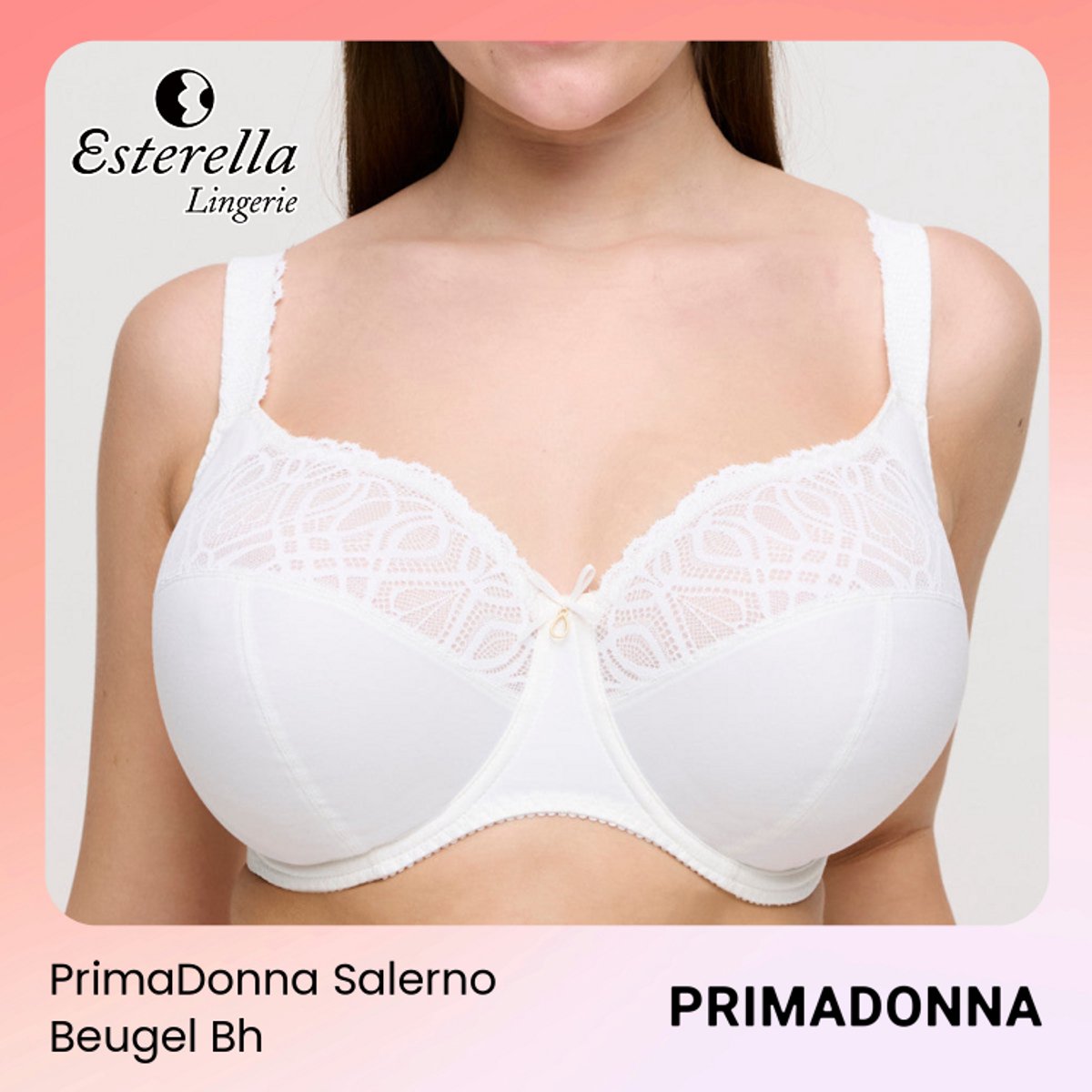 PrimaDonna Salerno Beugel Bh 0163535 Natuur - maat EU 85M / FR 100M Ivoor