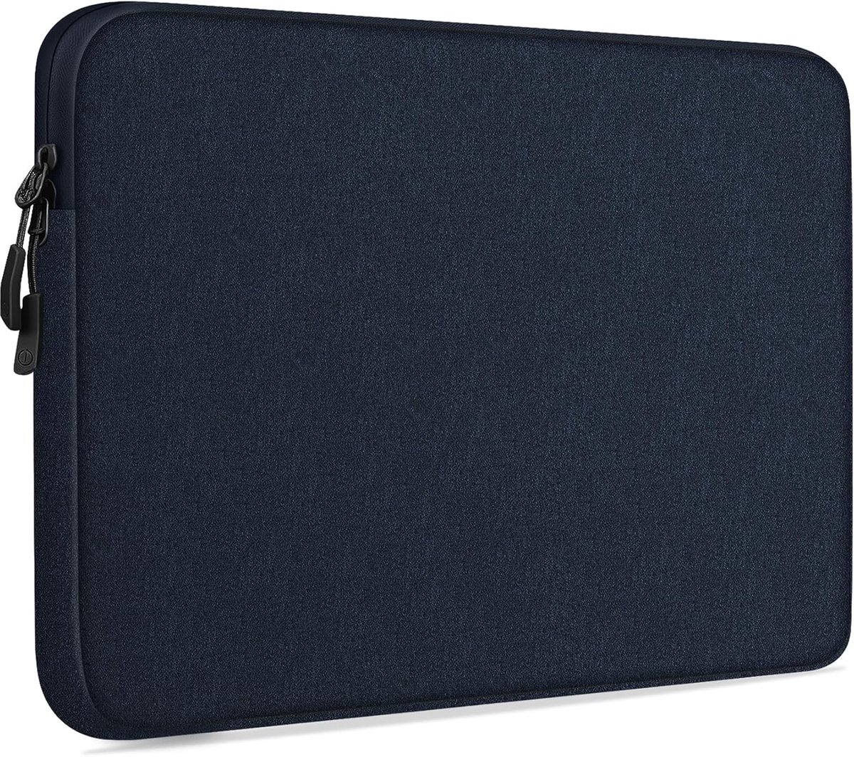 15,6 inch laptophoes, waterdichte schokbestendige modieuze lichtgewicht PU-lederen tas voor notebook, tablet, iPad (blauw)