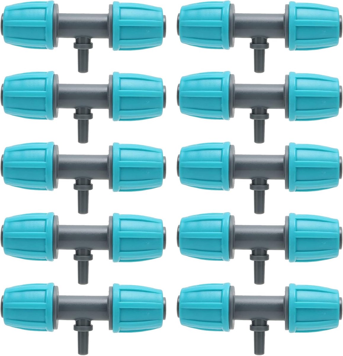 10 Stks 16mm Tot 4/7 Druppelirrigatie Prikkeldraad Tee Fittings Prikkeldraad Connectors Druppelirrigatie Tees voor Waterslang Connectors, Tuin Druppelsystemen