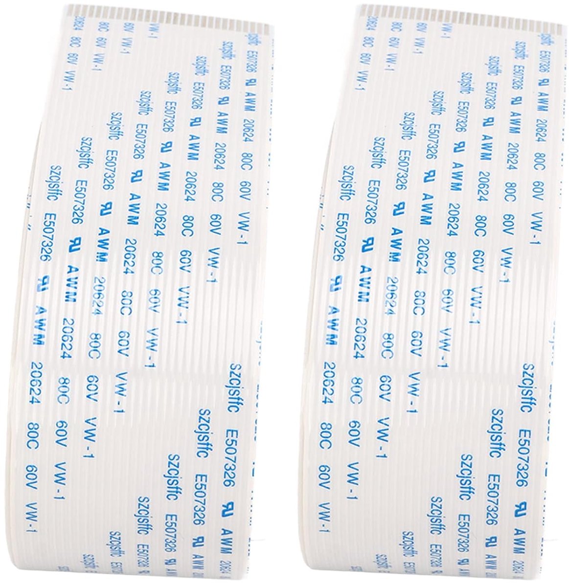 Printerlint FFC, 2 Stuks Printer Flexibele Platte Kabel Snelle Transmissie Hoge Zachtheid FFC Flexibele Lintkabel voor XP600 (60 cm)