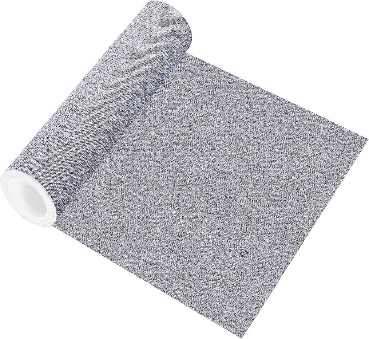 Reparatiepatches voor textiel, 8 x 150 cm, textielpatches, zelfklevend, voor banken, autostoelen, bureaustoel, hoofdeinde, gordijn, lichtgrijs