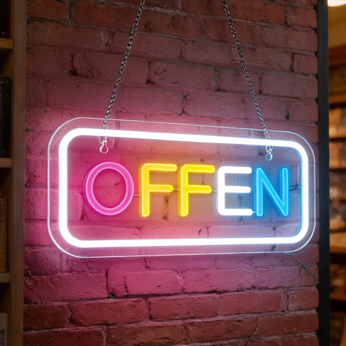 Lichtreclame, led-lichtbord, dimbaar, USB-voeding, voor winkel, café, bar, restaurant, deurdecoratie