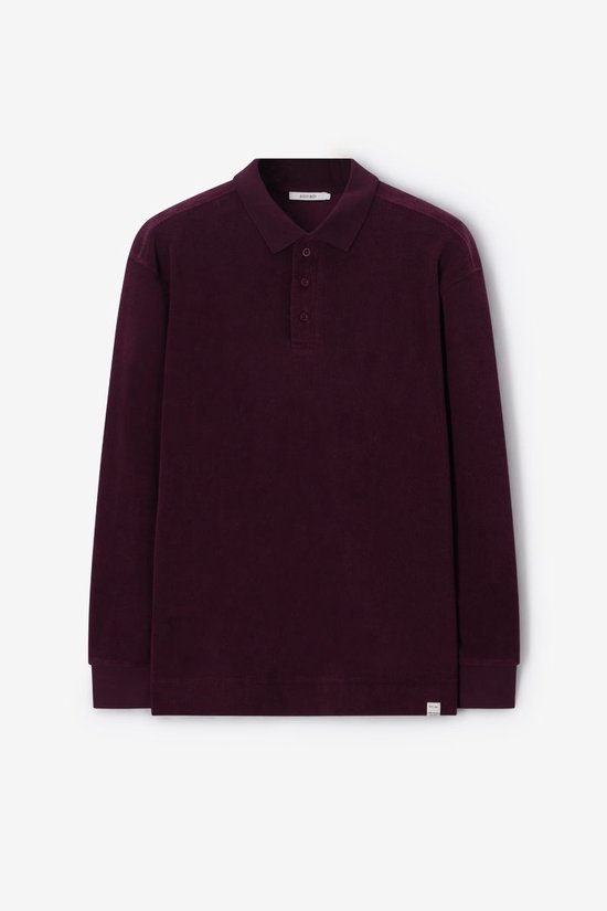 Donkerrode Polo Trui