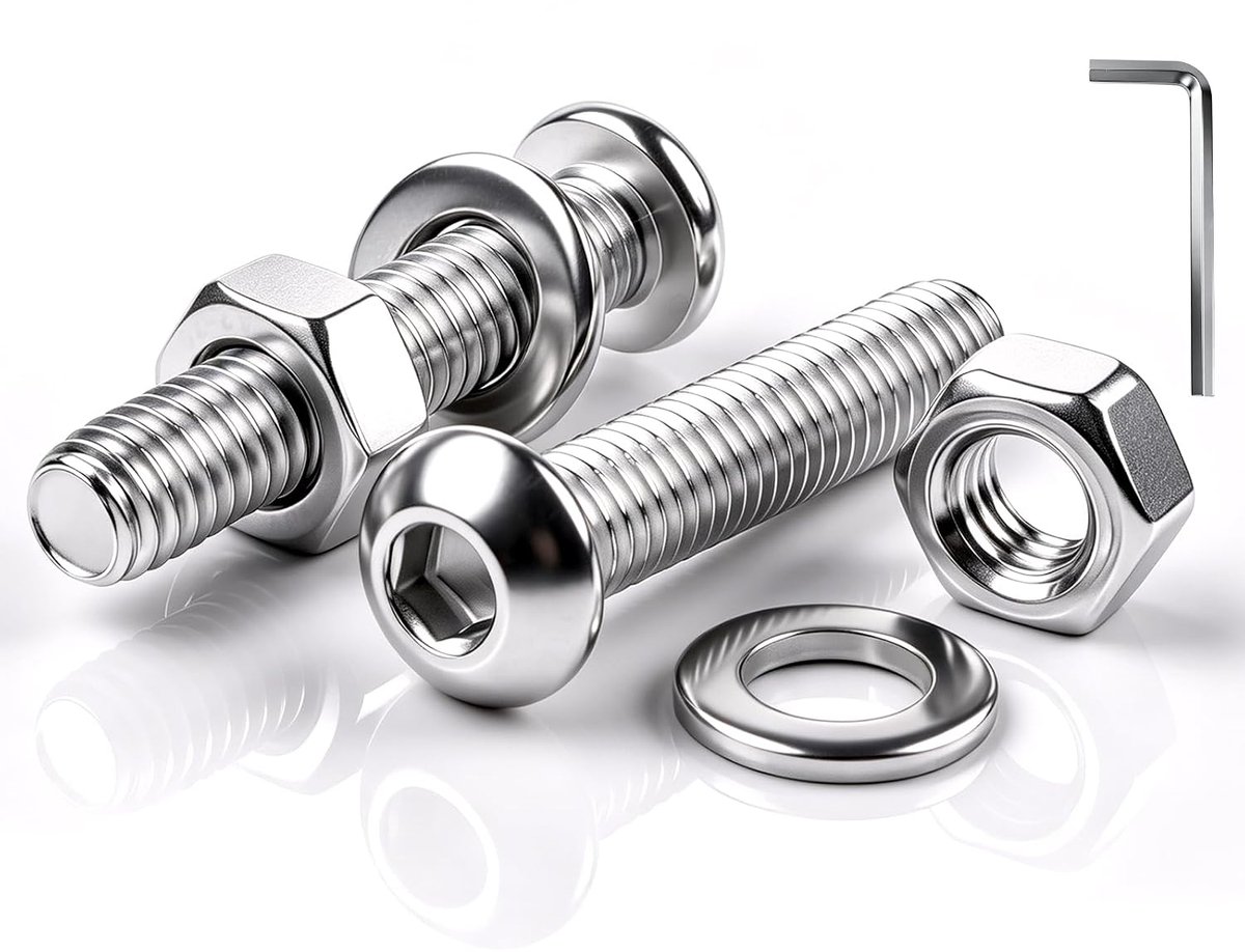 X 30 mm lenskopschroeven binnenzeskant 304 roestvrij staal 20 set