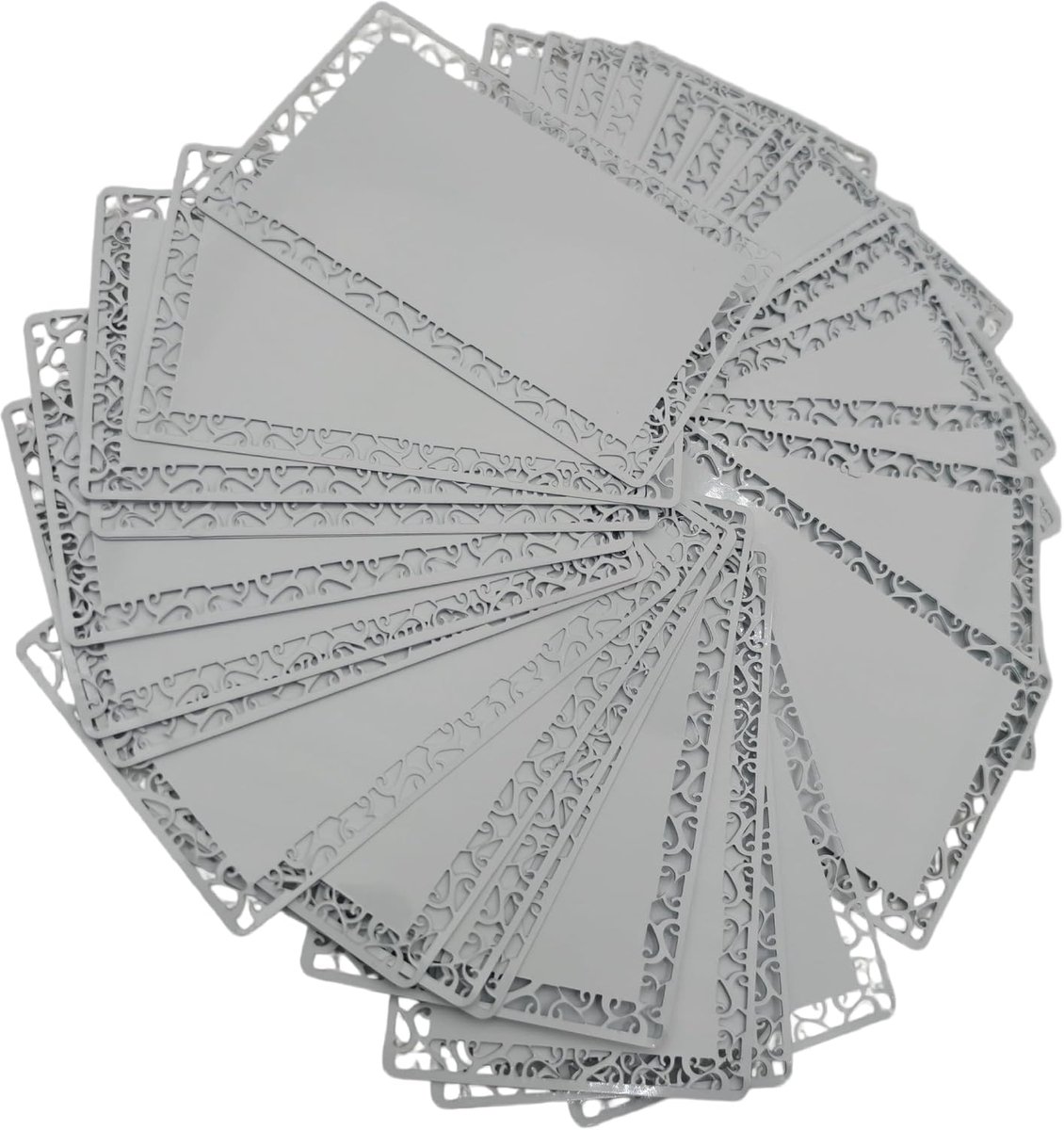 50 stuks sublimatie visitekaartjes blanks, 8,6 x 5,4 cm dubbelzijdige ultradunne aluminiumlegering sublimatie blanks voor afdrukken, lasergravure, naamplaten en doe-het-zelf geschenken (paarwit
