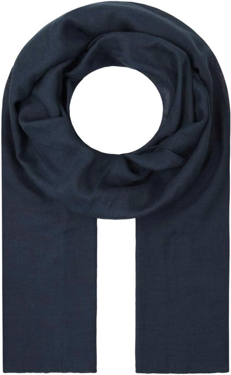 Lima Smal gesneden dameshalsdoek, licht effen, dun, effen, zacht, zomersjaal, overgangssjaal, navy