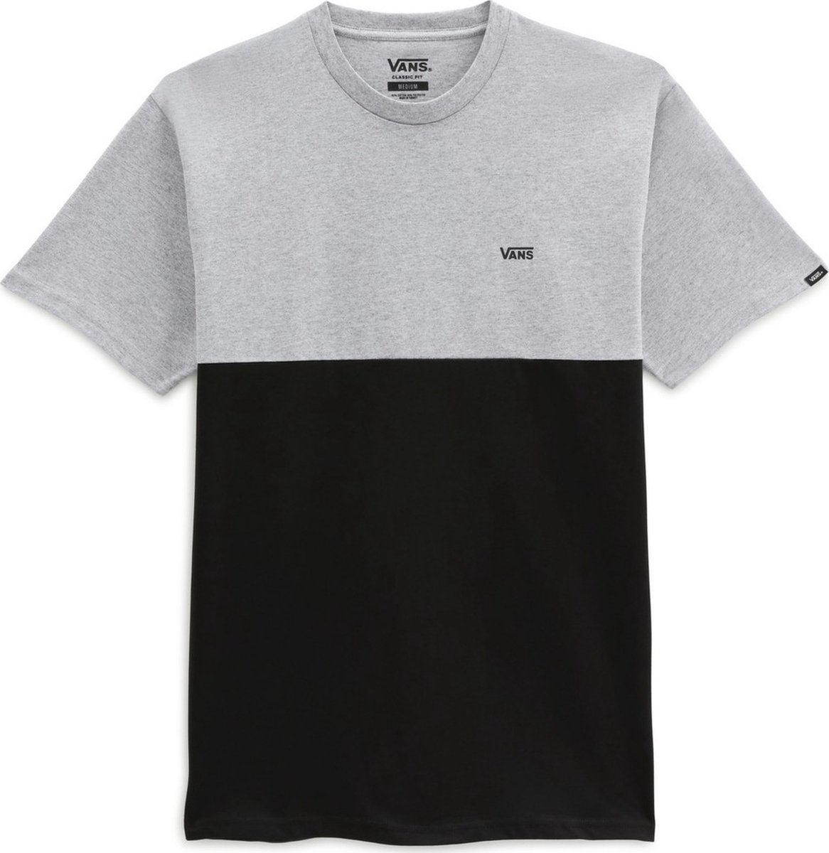 Men’s Short Sleeve T-Shirt Vans Colorblock Zwart