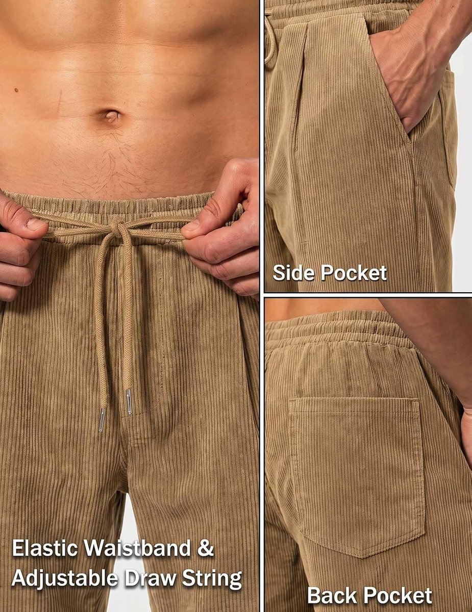 Corduroy broek voor heren, lange vrijetijdsbroek, chinobroek