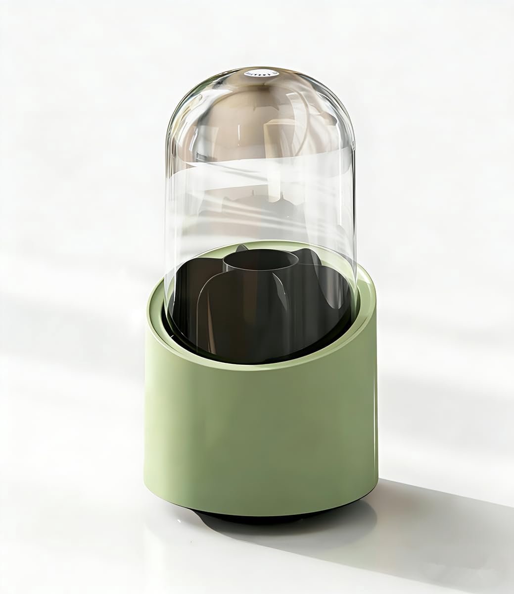 Make-up opbergdoos plastic cosmetische organizer geschikt voor lippenstift wenkbrauwpotlood borstel voor thuis ijdelheid aanrecht badkamer (groen)