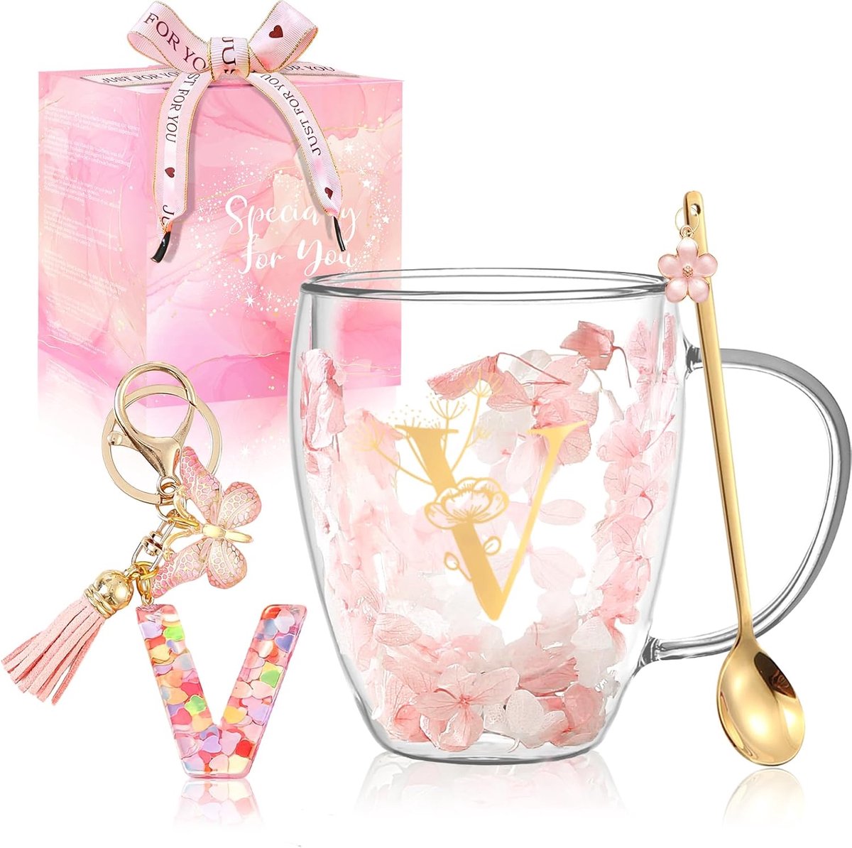 Geschenken voor Vrouwen Glazen Koffiemokken Uniek voor Vrouwen Haar Dames Espresso Theekopjes Gepersonaliseerde Vriendschap Verlaten Dank U Leraar Geschenken Leuke Dubbelwandige