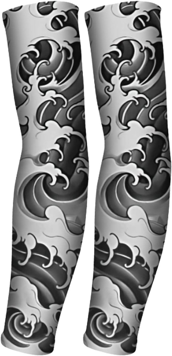 Tattoo Sleeves Zonbeschermingspatroon Ademend Voorkomt dat tattoo-armmouwen wegglijden Stijlvolle koeling Compressie-armmouw voor mannen en vrouwen