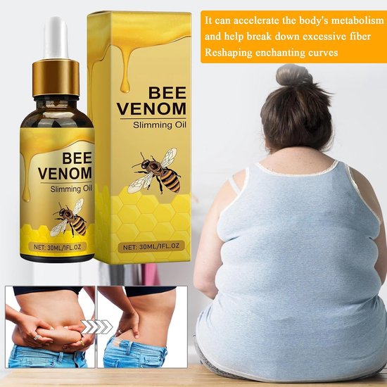 Afslankende olie, Vita Slim Bee Venom druppels voor gewichtsverlies, bijengift, verstevigings- en anti-rimpel essence, voor alle huidtypes — afbeelding 3