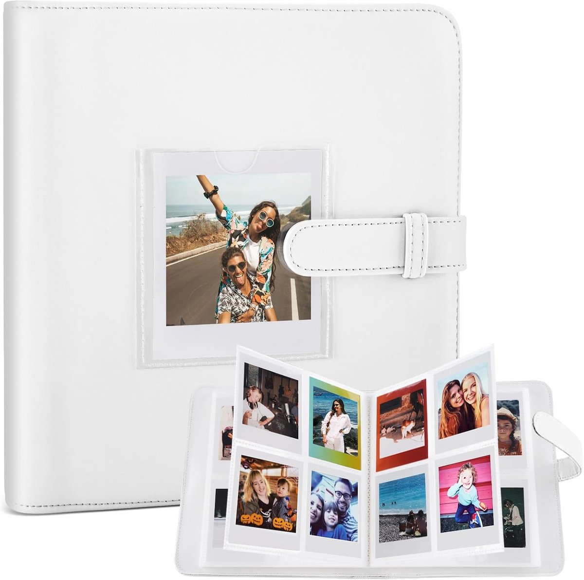 Fotoalbum 288+1 vakjes – Compatibel met Fujifilm Instax Square SQ1/SQ6/SQ10/SQ20/SQ40, Fujifilm Instax Mini 12/11/9/8/90, Polaroid Go, Kodak Mini Shot 2 Retro