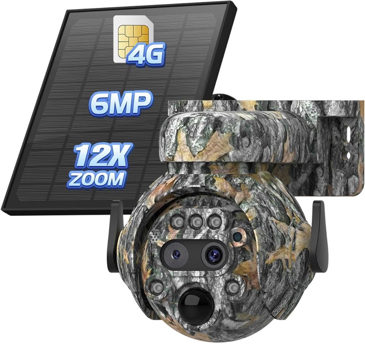 Zolvano® Wildcamera met Nachtzicht - Buitencamera voor Buiten - Waterdicht - Wifi - 4K - Camouflage