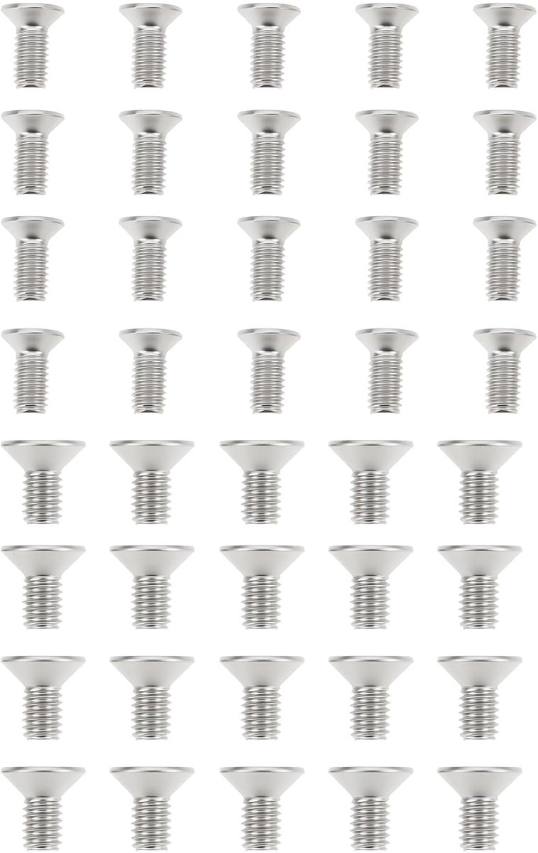 Dailygoods- Deurvergrendeling 40 Stuks - M3.5/M4 Schroeven - Roestvrij Staal - Duurzaam - Eenvoudige Installatie - Geschikt voor Deurklinken - Deursch
