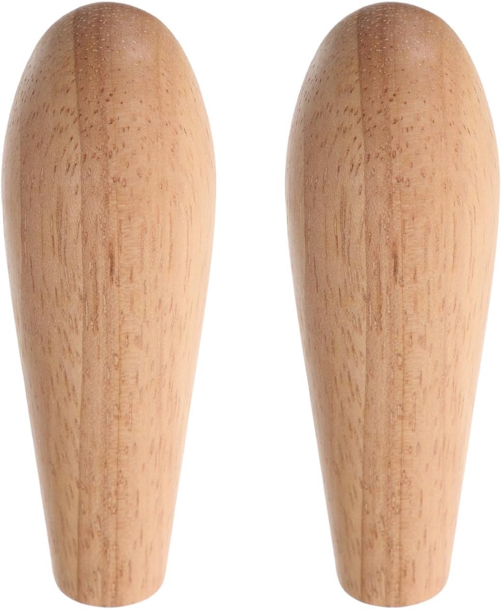 2 stuks houten biervatkraangrepen: klassieke vervangende kraangreep - accessoiresset voor bars en feesten - herbruikbare biertapknop