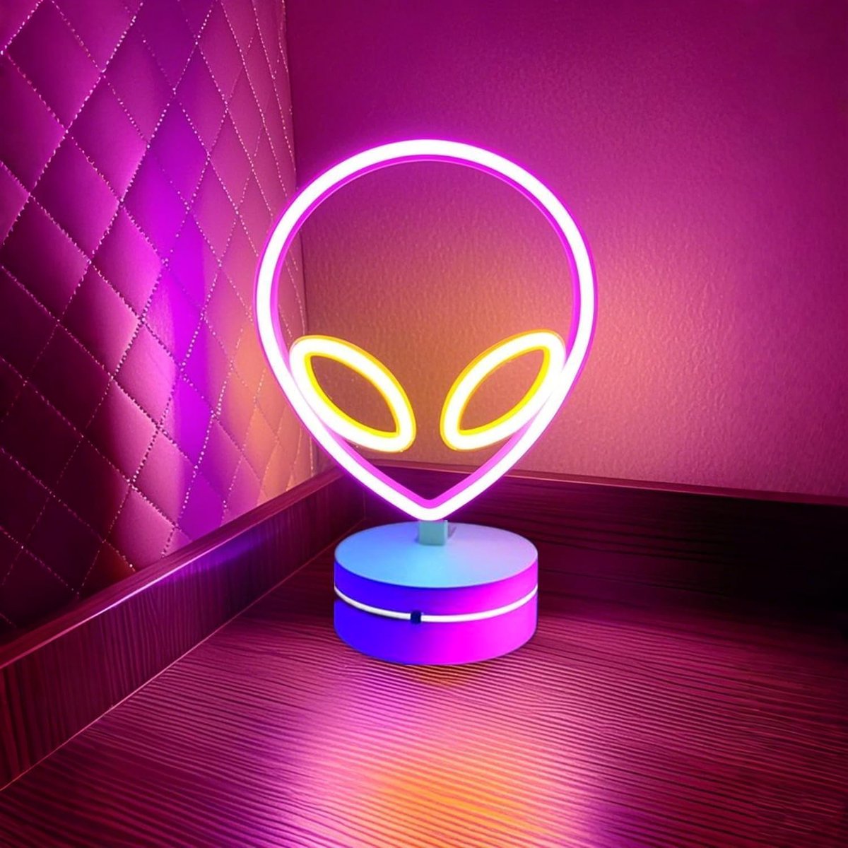 Neon Sign Lamp Dimbare LED met Standable Base en Touchable Schakelaar, USB of 3-AA Batterij Aangedreven Neon Signs LED Desktop Wanddecoratie voor Feest, Slaapkamer , Verjaardag