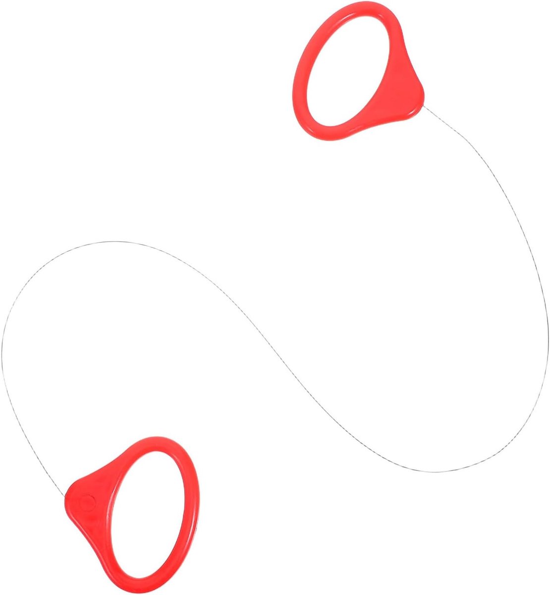 Wire Cutter met Rood Plastic Handvat Keramische Snijtool voor Diverse Kleisoorten Ergonomische Grip voor Comfortabel Boetseren Trimmen van Bij DIY Keramiek Pottenbakken