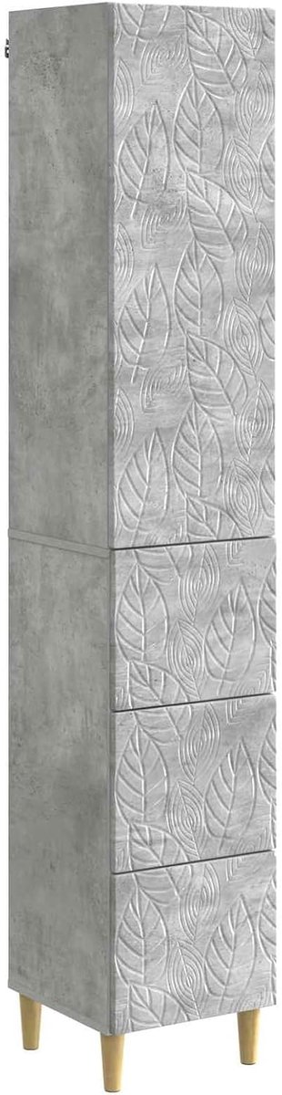 Kastset, met laden en planken, 2 stuks, voor woonkamer, kantoor of slaapkamer