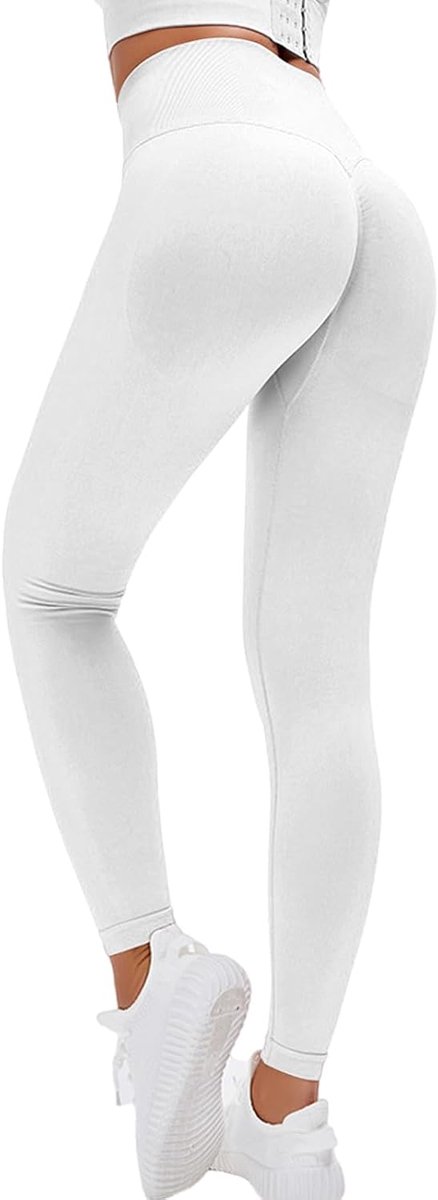 Sportlegging voor dames, hoge taille, ondoorzichtig, scrunch butt, leggings, push-up, booty, sportbroek, naadloos, voor gym, yoga, fitness, sportlegging