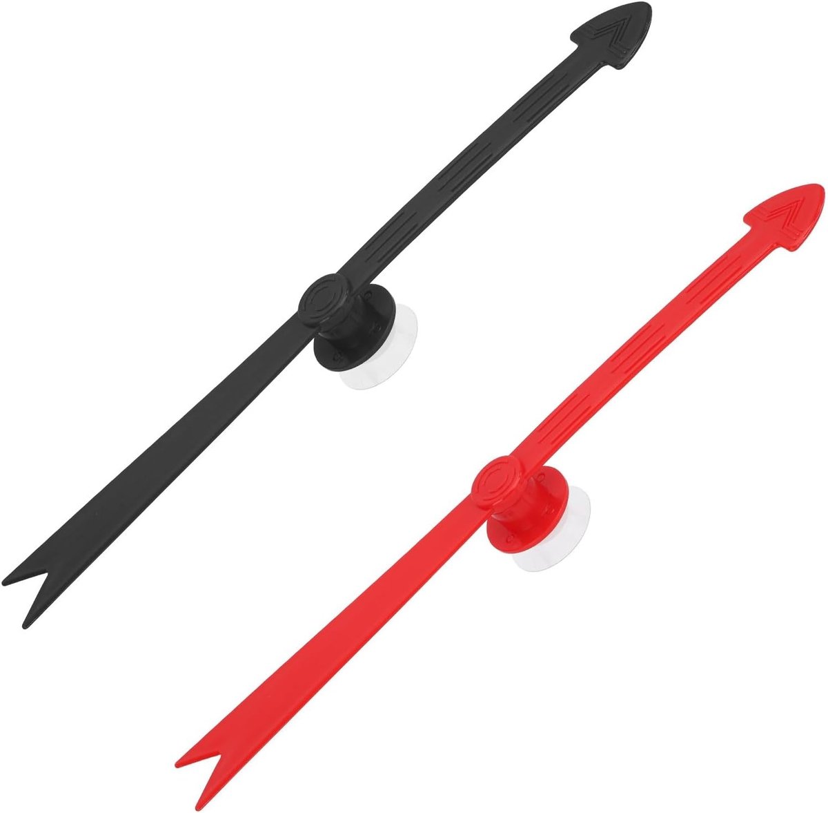 2Pc Grote Pijlen Spinner, Zwart Rood Afneembare Plastic Spel Pijlen Spinner met Sterke Zuignap voor Bordspellen en Feestelijke Vieringen