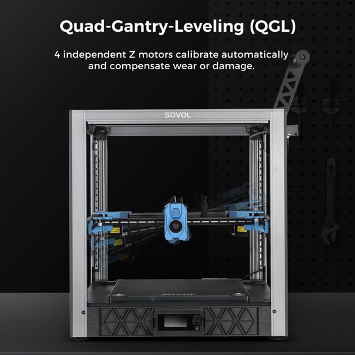 3D Printer SV08 - CoreXY Technologie - 350x350x345 mm Printvolume - 300 ℃ Hotend - Open Source - FDM Technologie